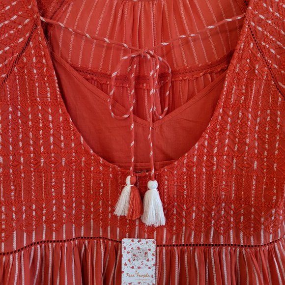 Free People Lola Embroidered Mini Bohemian dress - Picture 4 of 8